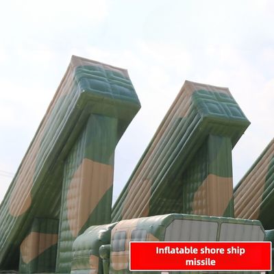 Shore Ship Missile Vehicle 2 Inflatable Large Flower Camouflage 1 To 1 Customized Oxford Cloth
