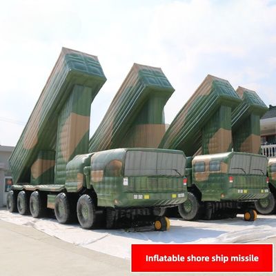 Shore Ship Missile Vehicle 2 Inflatable Large Flower Camouflage 1 To 1 Customized Oxford Cloth