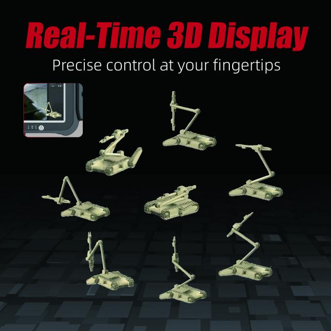 정밀 처리를 위해 X-Y-Z 좌표 팔을 가진 중형 EOD 로봇 2